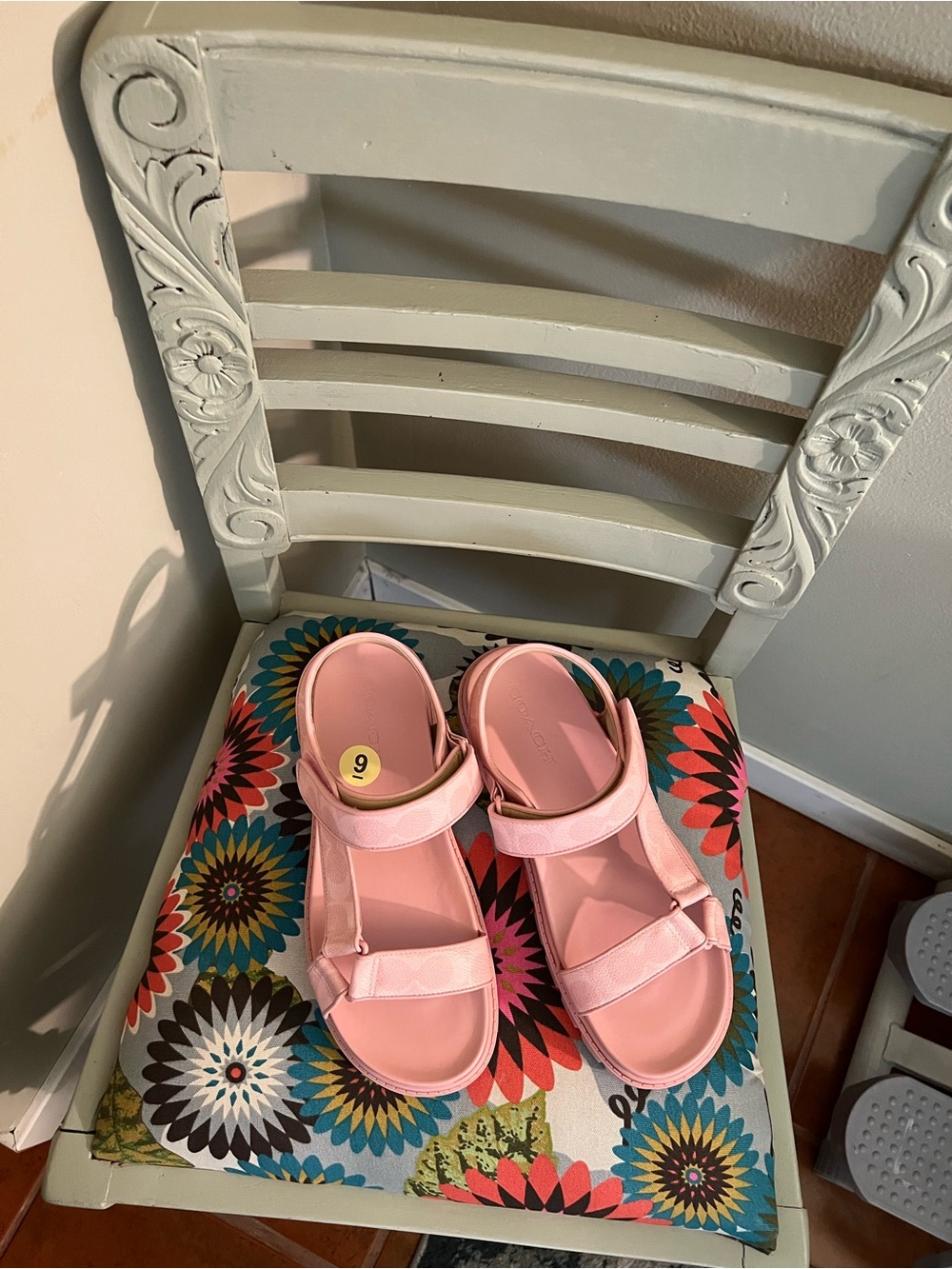 Coach Signature Sport Sandal Pink Style CBB91
